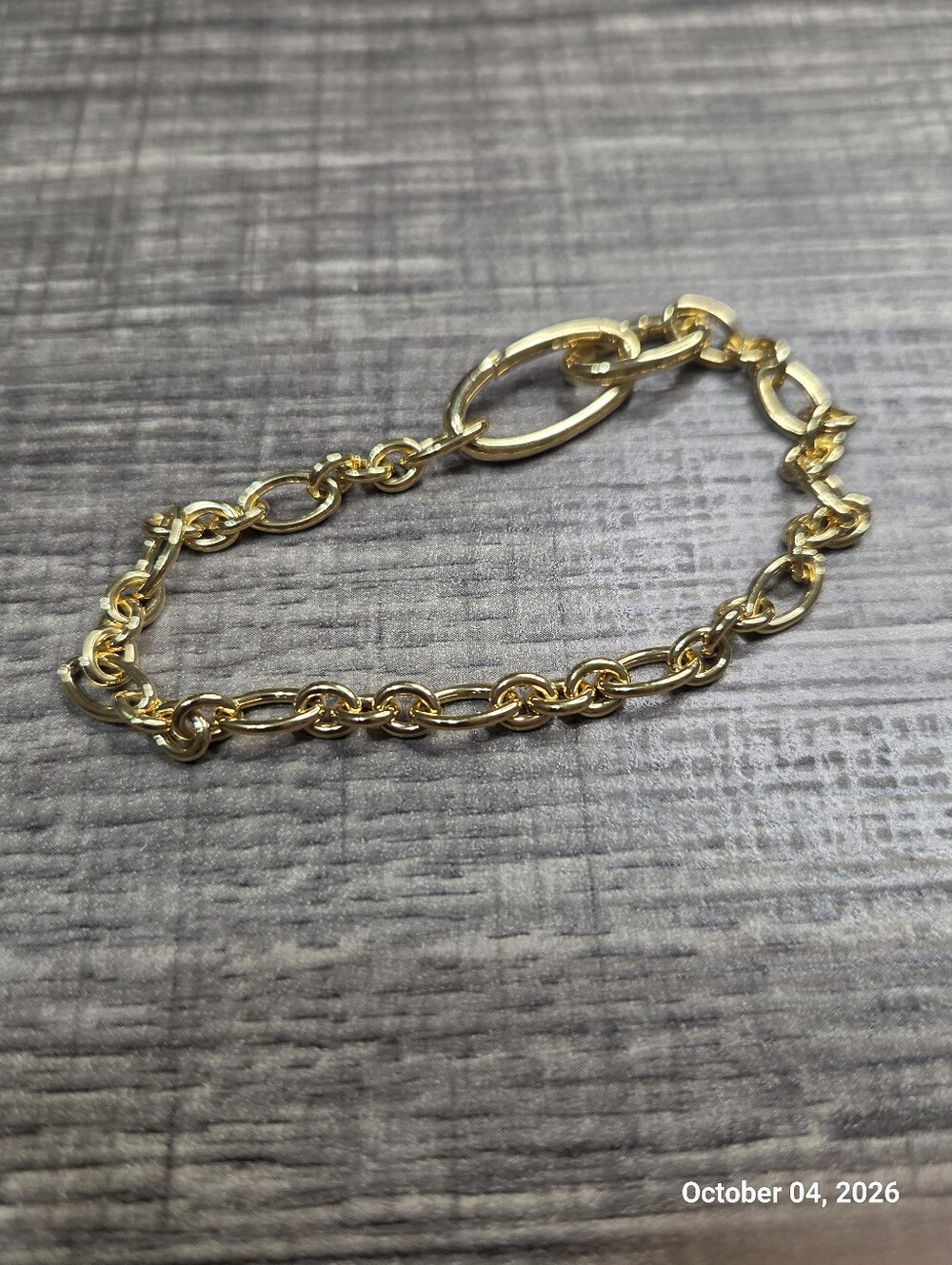 Authentic Pandora Openable Oval Link Chain Bracelet 14k gold plating